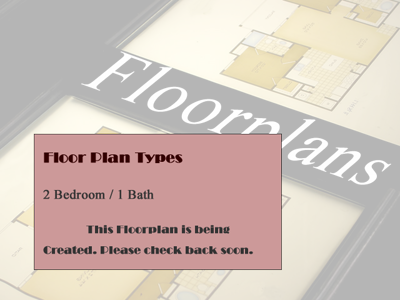 Two Bedroom / One Bath